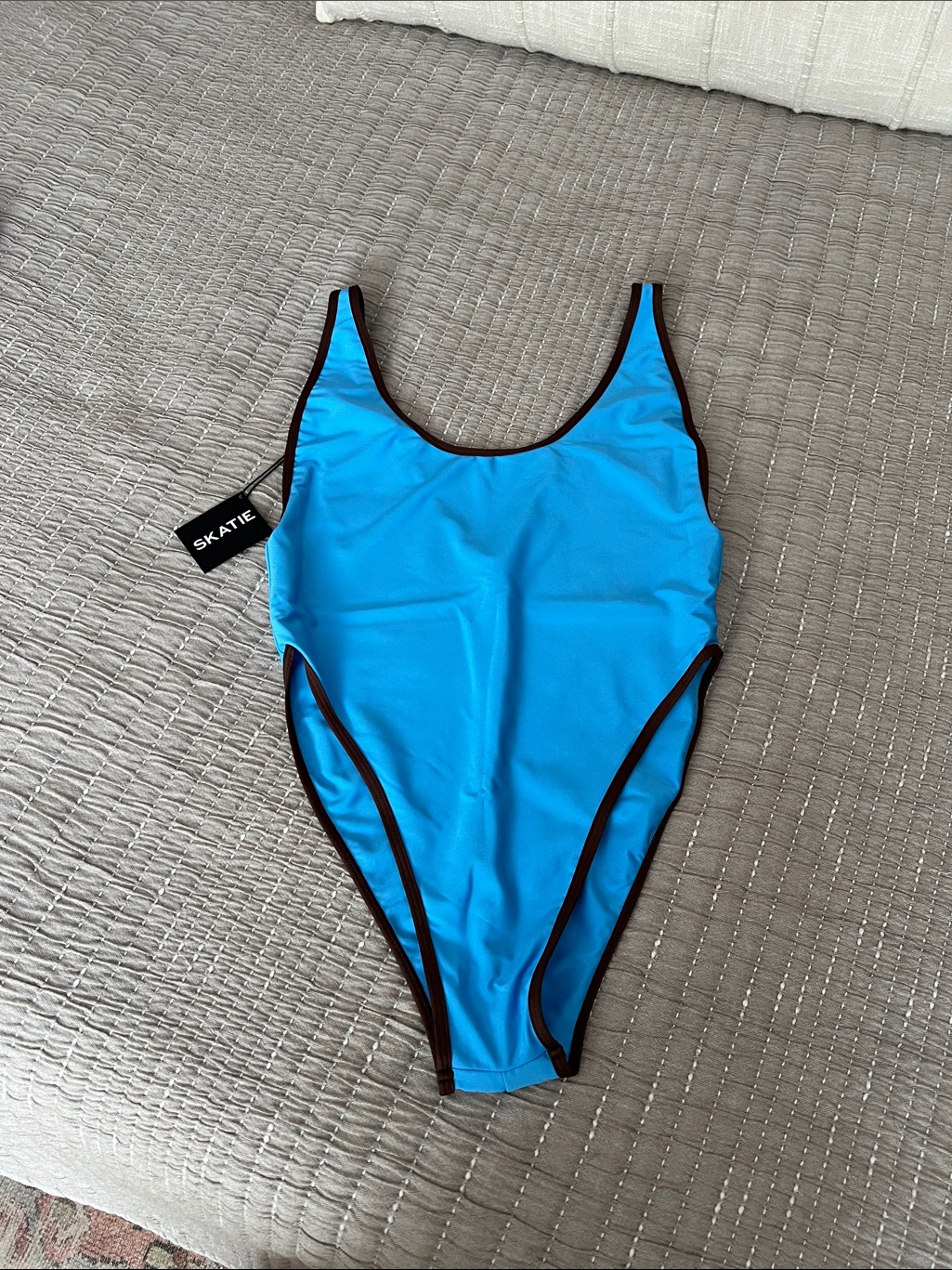 Nwt Skatie Molly One-Piece Swimsuit In Ocean Dual Tone Glossy — image 6 of 8
